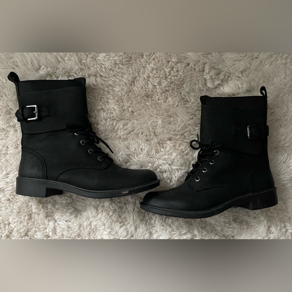 Kodiak Black Leather Callwood Waterproof Cuff Boots Size 7 - Picture 3 of 14